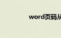 word页码从第三页开始