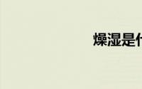 燥湿是什么意思