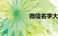 微信名字大全男两个字