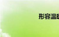 形容温暖的成语