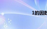 1的因数有几个