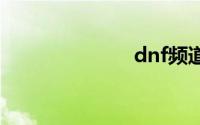 dnf频道进不去