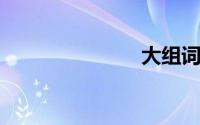 大组词有哪些