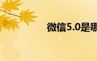 微信5.0是哪一年发布的