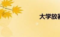 大学放暑假时间
