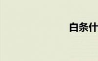 白条什么意思