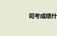 司考成绩什么时候公布