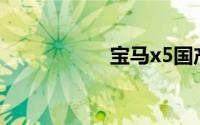 宝马x5国产价格查询