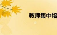 教师集中培训心得体会