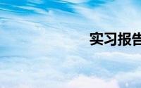 实习报告1000字