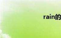 rain的形容词