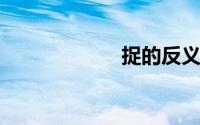 捉的反义词是什么