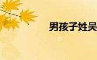 男孩子姓吴取名大全集