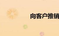 向客户推销产品开场白