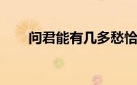 问君能有几多愁恰似一江春水向东流