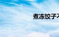 煮冻饺子不破的窍门