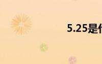 5.25是什么意思