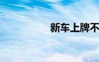 新车上牌不满意怎么换