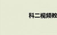 科二视频教程讲解视频