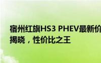 宿州红旗HS3 PHEV最新价格2024款，各配置车型售价全揭晓，性价比之王