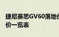捷尼赛思GV60落地价大揭秘，各配置车型售价一览表