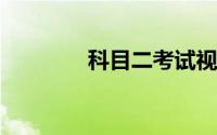 科目二考试视频全过程技巧