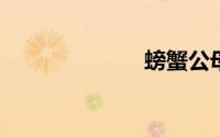 螃蟹公母怎么分