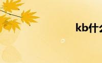 kb什么意思
