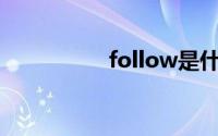 follow是什么意思中文