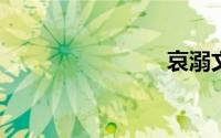 哀溺文翻译