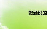 贺涵说的经典语录