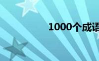 1000个成语解释加造句