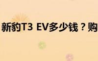 新豹T3 EV多少钱？购车策略与性价比大揭秘